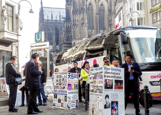 Image for article Turistas chinos en Europa conocen sobre Falun Gong 