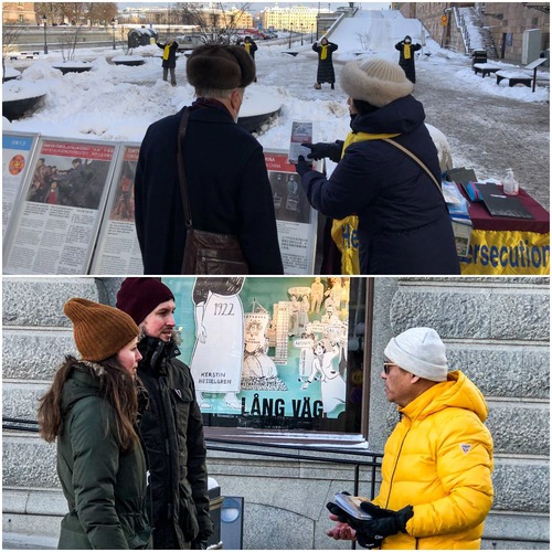 Image for article Practicantes conmueven a los suecos al aclarar la verdad en la nieve