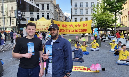 Image for article La gente elogia a Falun Dafa durante las celebraciones en Bélgica