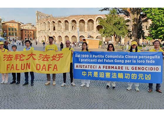 Image for article ​Verona, Italia: Concientización sobre la persecución en China durante el Foro de Diálogo Empresarial sino-italiano