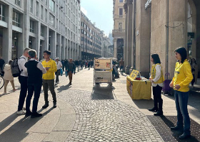 Image for article Italia: las actividades en varias ciudades informan a la gente sobre Falun Dafa