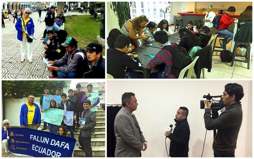 Image for article Ecuador: Generando conciencia sobre la persecución en China durante la Semana de los Derechos Humanos