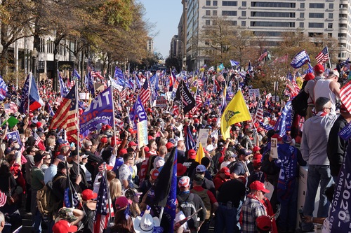 Image for article Washington, D.C.: cientos de miles de personas se reúnen en la capital de EE. UU. para mostrar su apoyo al presidente Trump