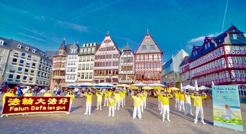 Image for article Alemania: Los practicantes expresan su gratitud en el 30.º aniversario de la presentación de Falun Dafa al público
