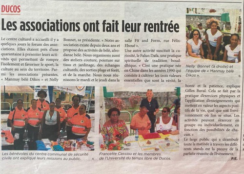 Image for article Martinica: Falun Dafa recibe una cálida aceptación durante un evento en la comunidad