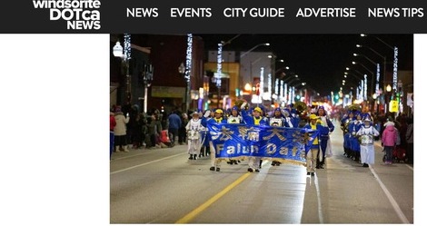 Image for article ​Windsor, Canadá: Líderes gubernamentales y residentes elogian la actuación de la Banda Marchante Tian Guo en el desfile de Papá Noel