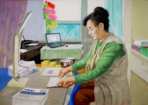 Image for article Celebrando el Día Mundial de Falun Dafa. Dibujo: Voto