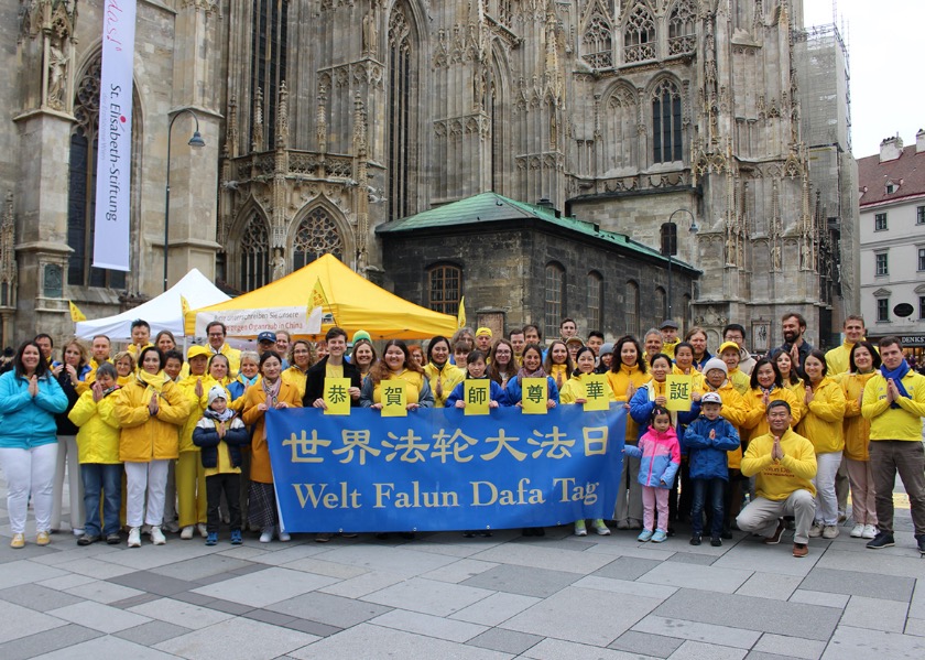 Image for article ​Austria: Miembros del Parlamento y el público envían felicitaciones por el Día Mundial de Falun Dafa