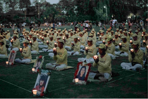 Image for article Indonesia: El público expresa su apoyo a Falun Dafa durante los eventos para pedir el fin de la persecución en China