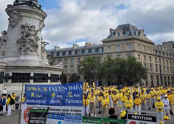 Image for article París, Francia: Practicantes de Falun Dafa de toda Europa realizan prácticas en grupo y comparten sus experiencias
