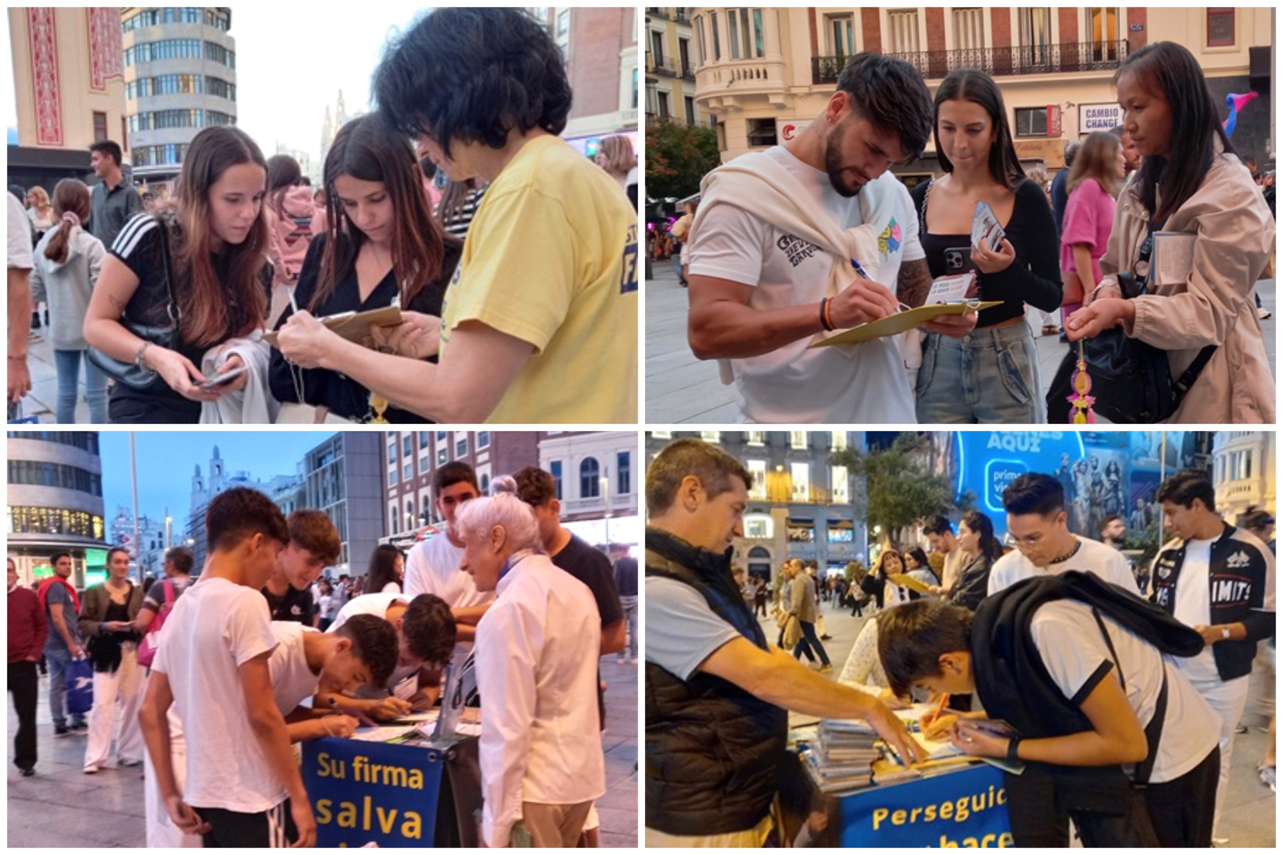Image for article España: exponiendo la persecución a Falun Dafa durante un evento en el centro de Madrid