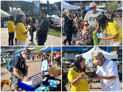 Image for article Arizona, EE. UU: El público apoya a Falun Dafa durante eventos locales