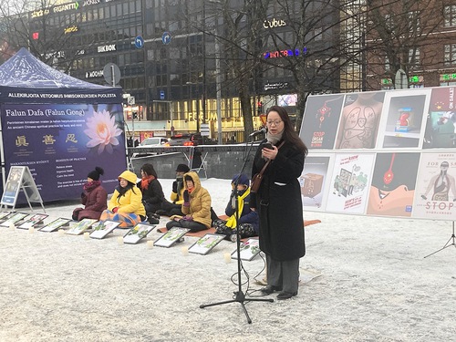 Image for article Practicantes de Finlandia piden detener la persecución a Falun Gong en el Día Internacional de los Derechos Humanos