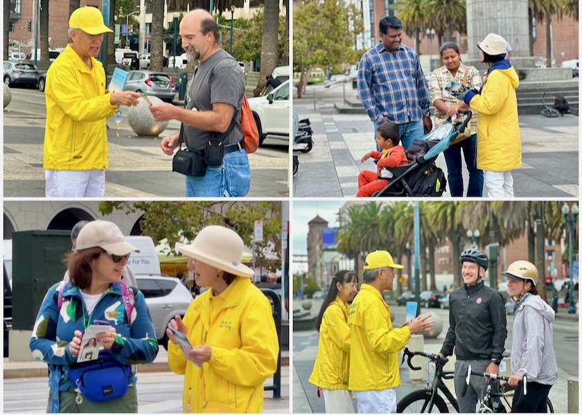 Image for article ​San Francisco, California: Los turistas conocen sobre Falun Dafa durante el fin de semana festivo