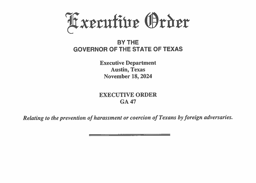 Image for article El gobernador de Texas emite tres órdenes ejecutivas en contra de la represión e infiltración transnacional del PCCh