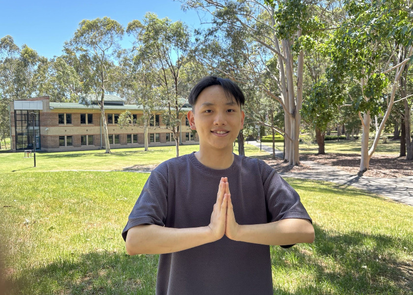 Image for article Un joven practicante australiano desea un feliz año nuevo a Shifu y agradece sus enseñanzas