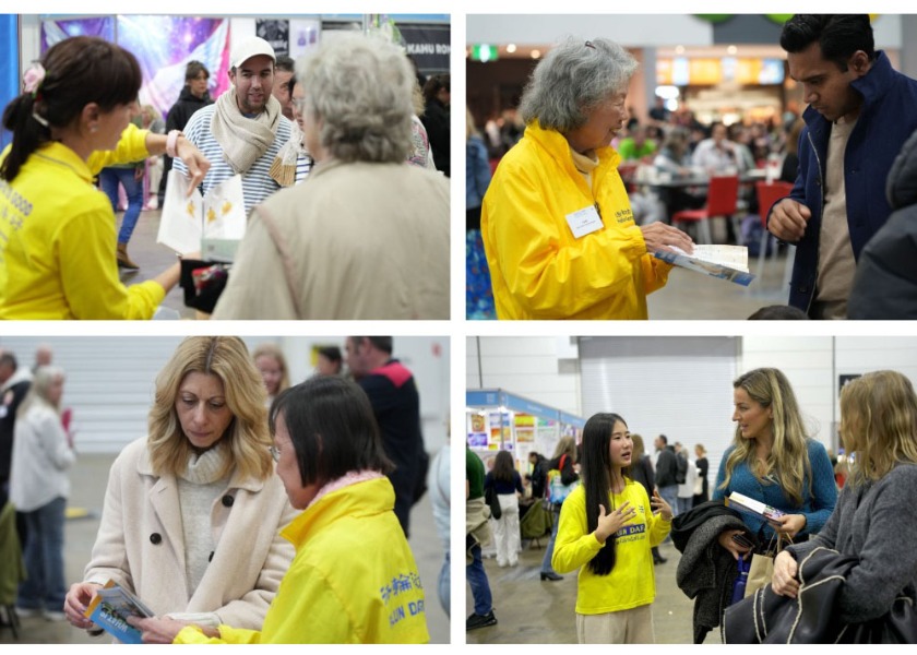 Image for article Australia: Visitantes se enteran sobre Falun Dafa en el Festival Mente, Cuerpo y Espíritu en Melbourne