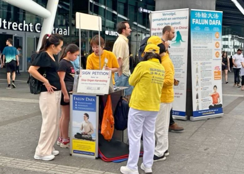Image for article Utrecht, Países Bajos: Apoyo público para poner fin a la persecución a Falun Dafa en China