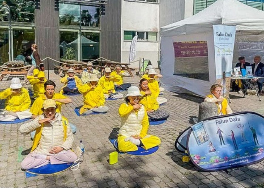 Image for article Visby, Suecia: Practicantes de Falun Dafa participan en la Semana del Foro Político