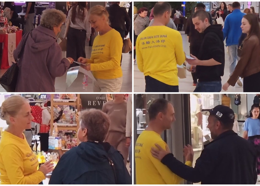 Image for article La gente condena la persecución a Falun Dafa en eventos en Rumania
