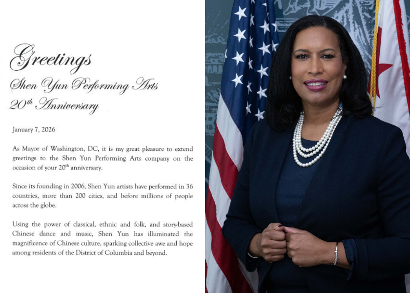 Image for article La alcaldesa de Washington D. C. felicita a Shen Yun Performing Arts por su 20.º aniversario