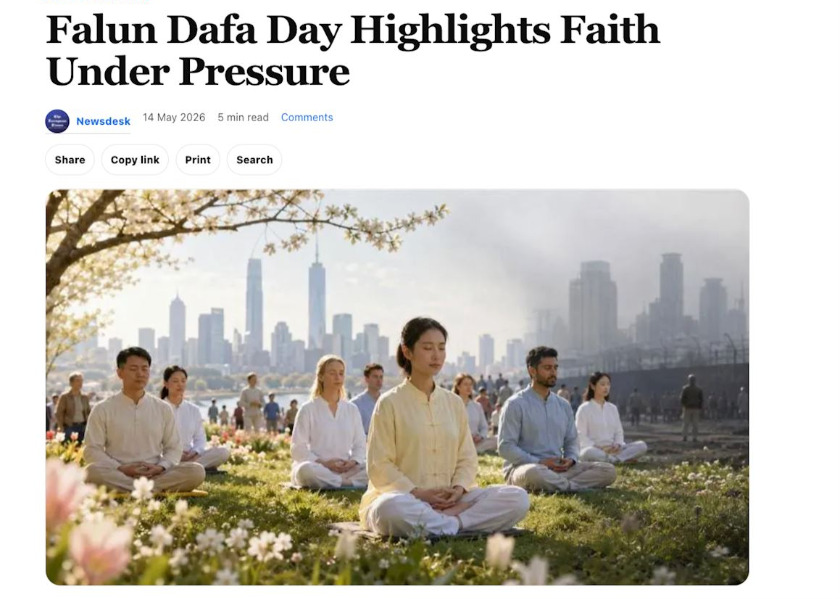 Image for article The European Times: Los practicantes de Falun Dafa perseveran a pesar de la presión