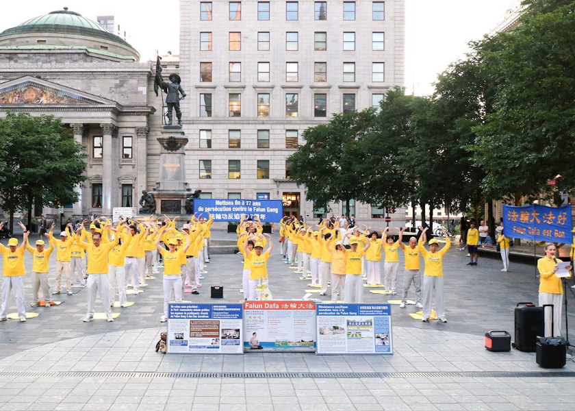 Image for article Ciudadanos de Montreal expresan su apoyo en eventos para denunciar la persecución contra Falun Dafa