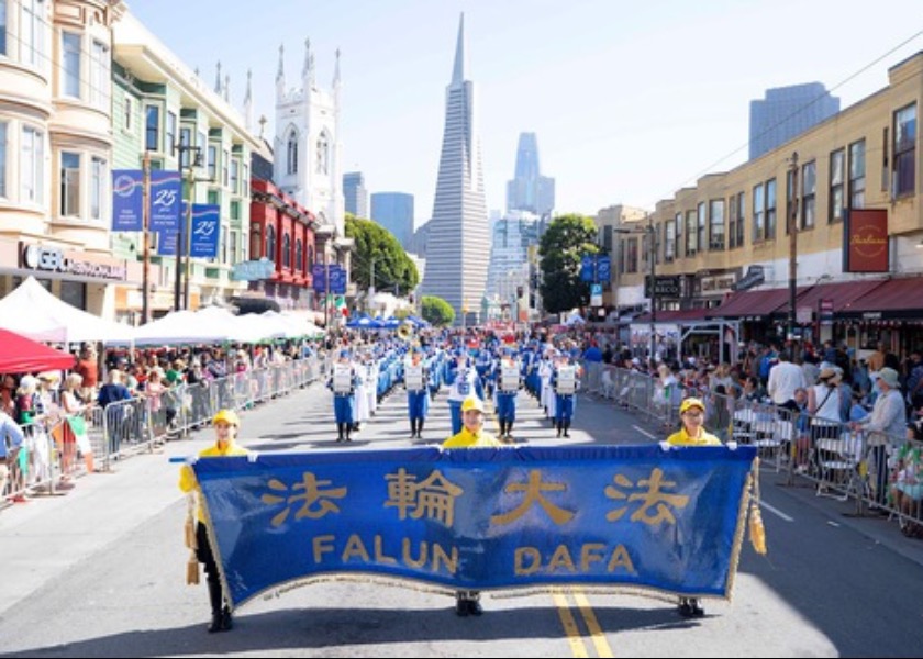 Image for article Falun Dafa recibe elogios en el Desfile de la Herencia Italiana en San Francisco